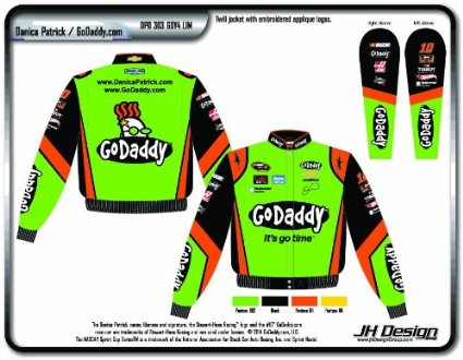 Danica Patrick Jacket Godaddy Nascar Green Twill - Go Daddy How To